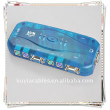 4Port KVM Switch Box For PS/2 PC LCD VGA Monitor Mouse